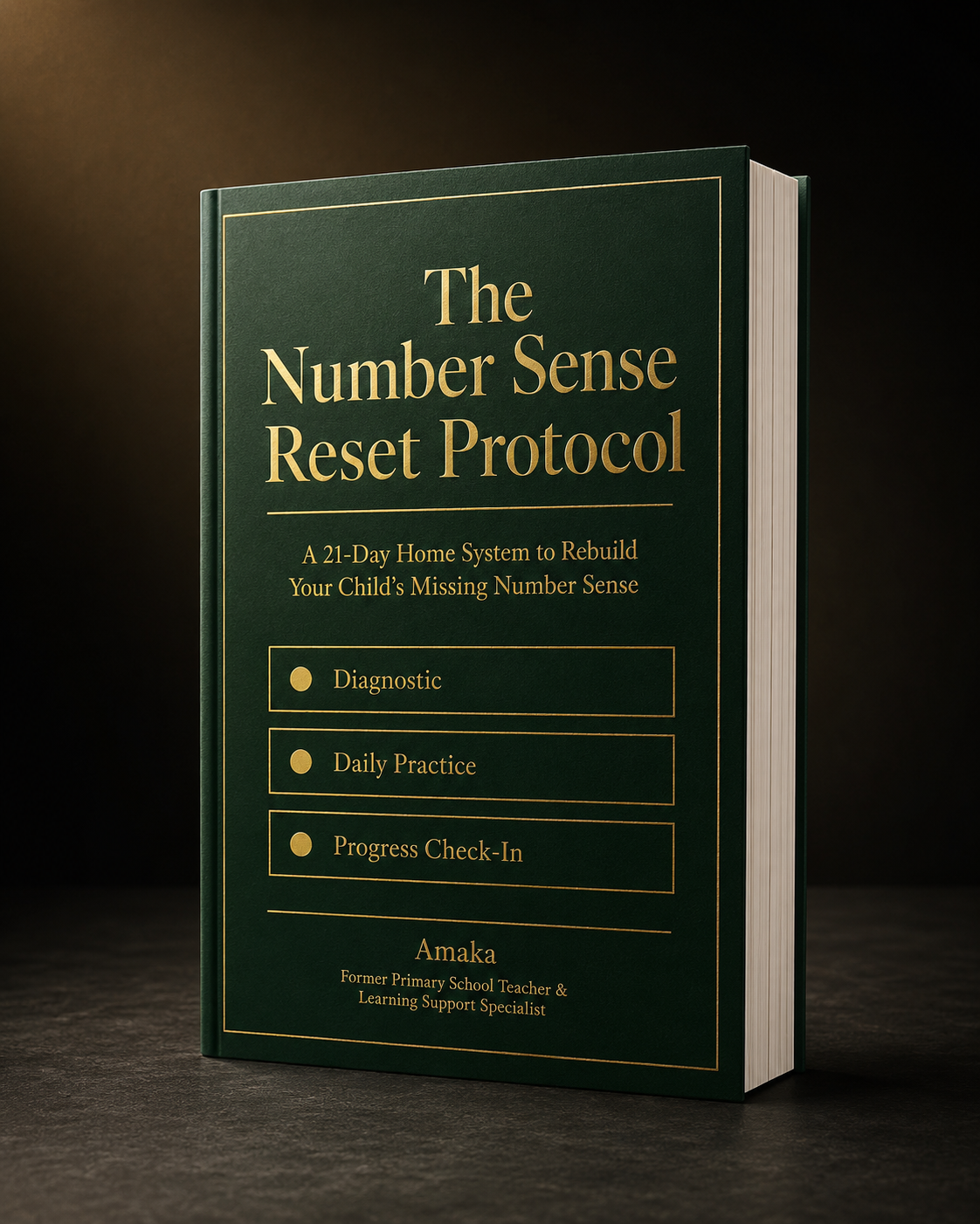 The Number Sense Reset Protocol — guide cover