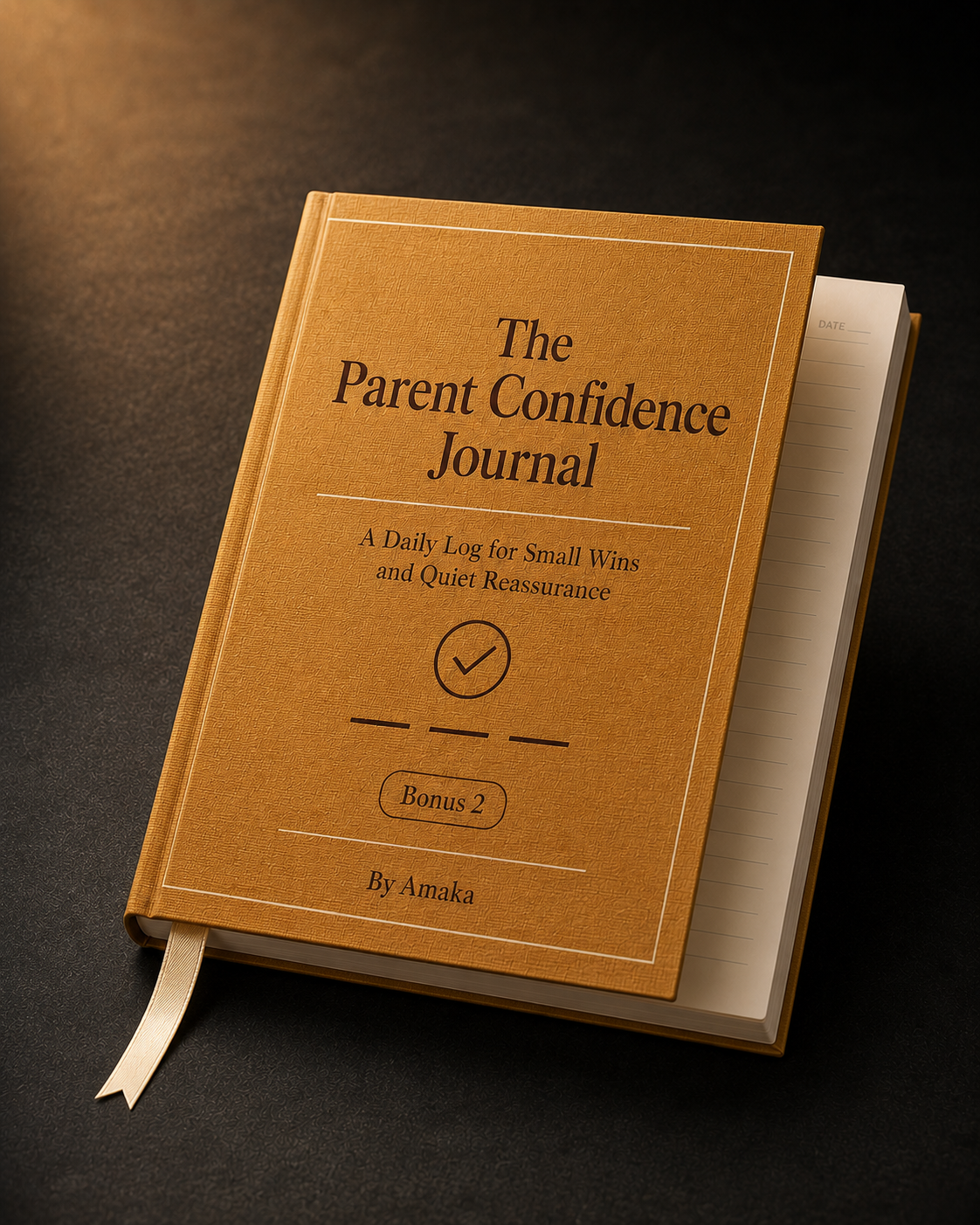The Parent Confidence Journal mockup